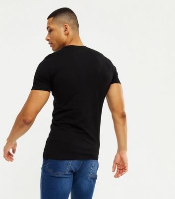 Black Muscle Fit Cotton T-Shirt | New Look