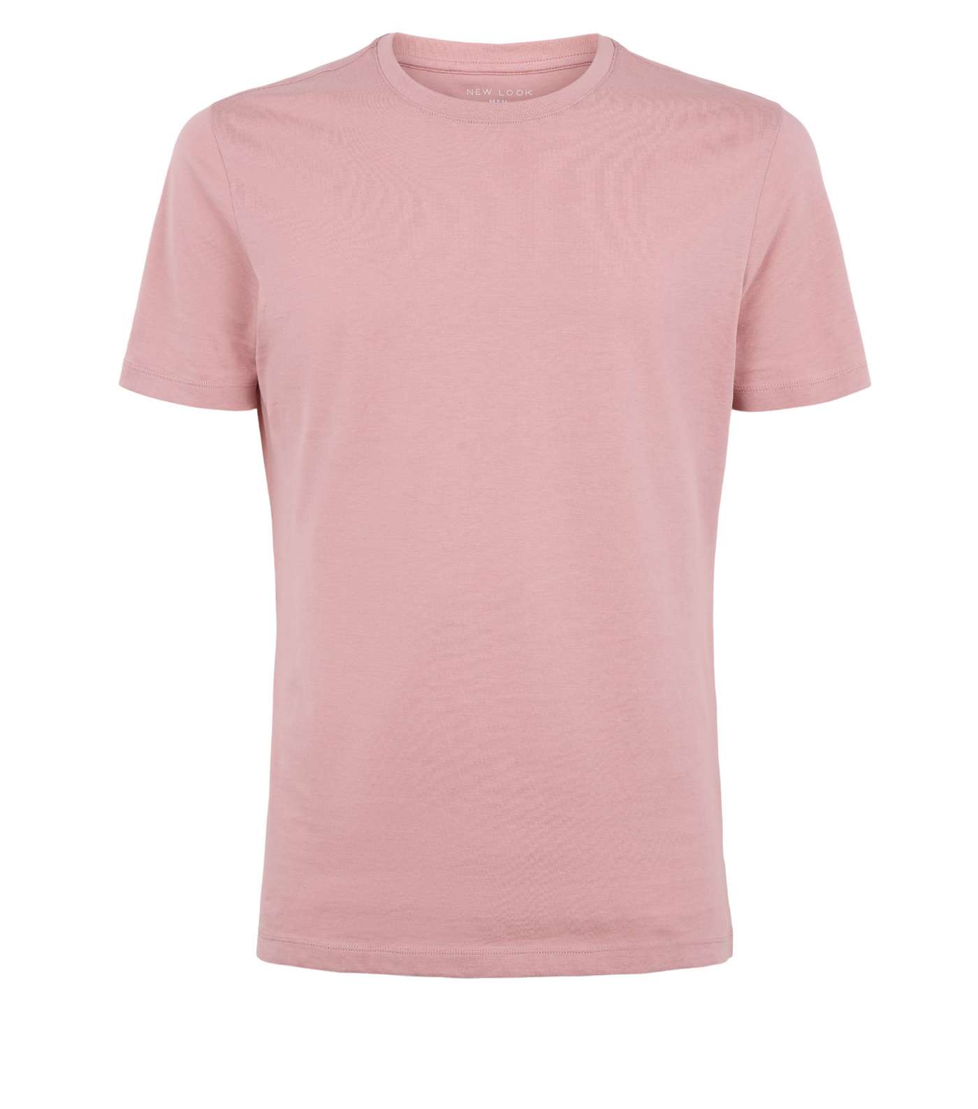 Mid Pink Muscle Fit Cotton T-Shirt Image 4