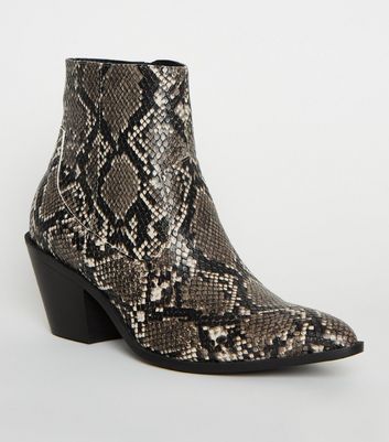 Newlook 2025 snakeskin boots