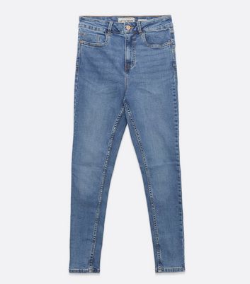 Click to view product details and reviews for Petite Blue Lift Shape Jenna Skinny Jeans New Look.