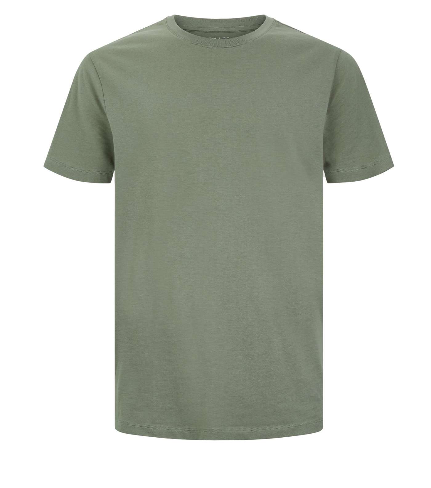 Olive Crew Neck T-Shirt Image 4