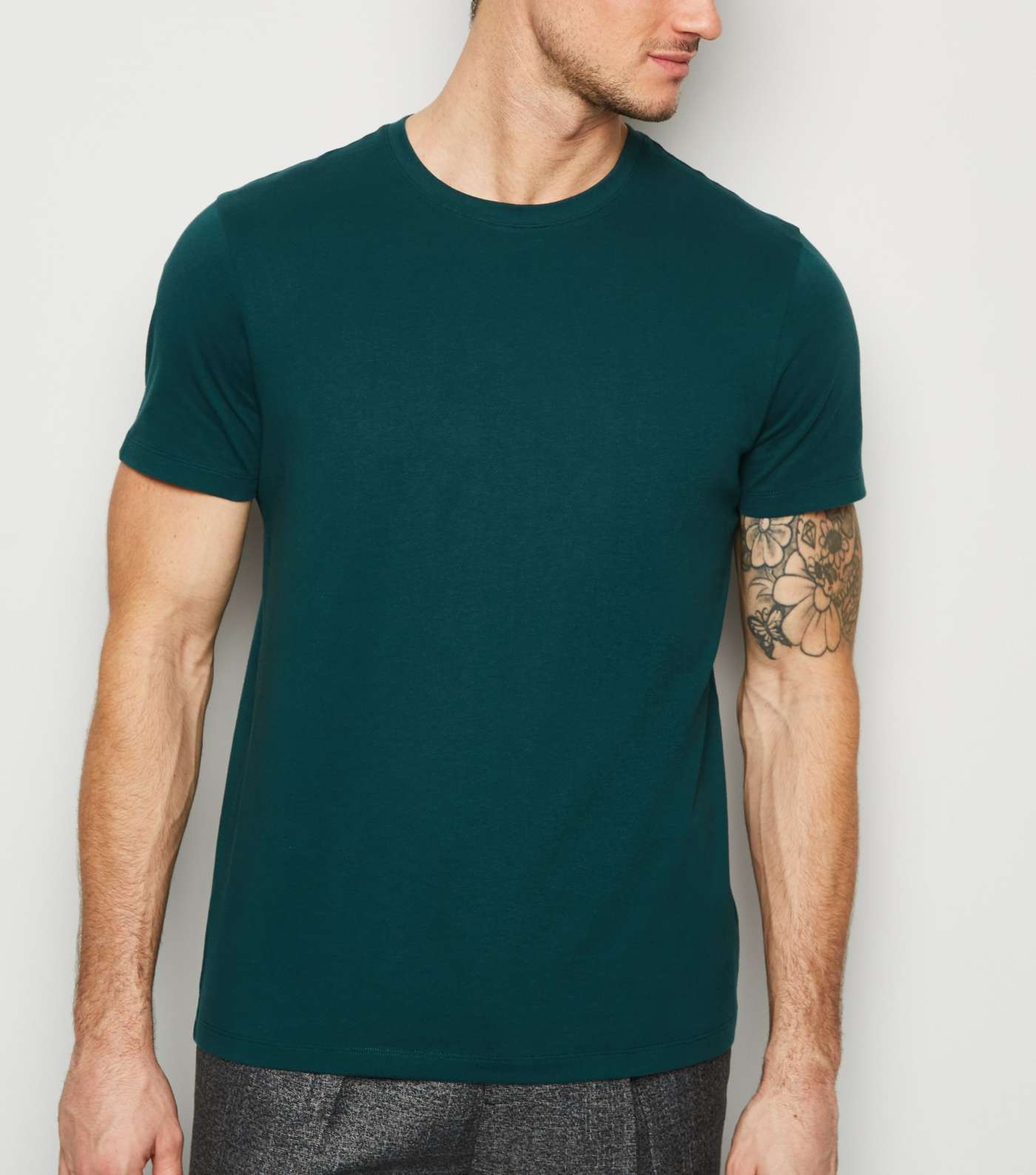 Dark Green Crew Neck T-Shirt