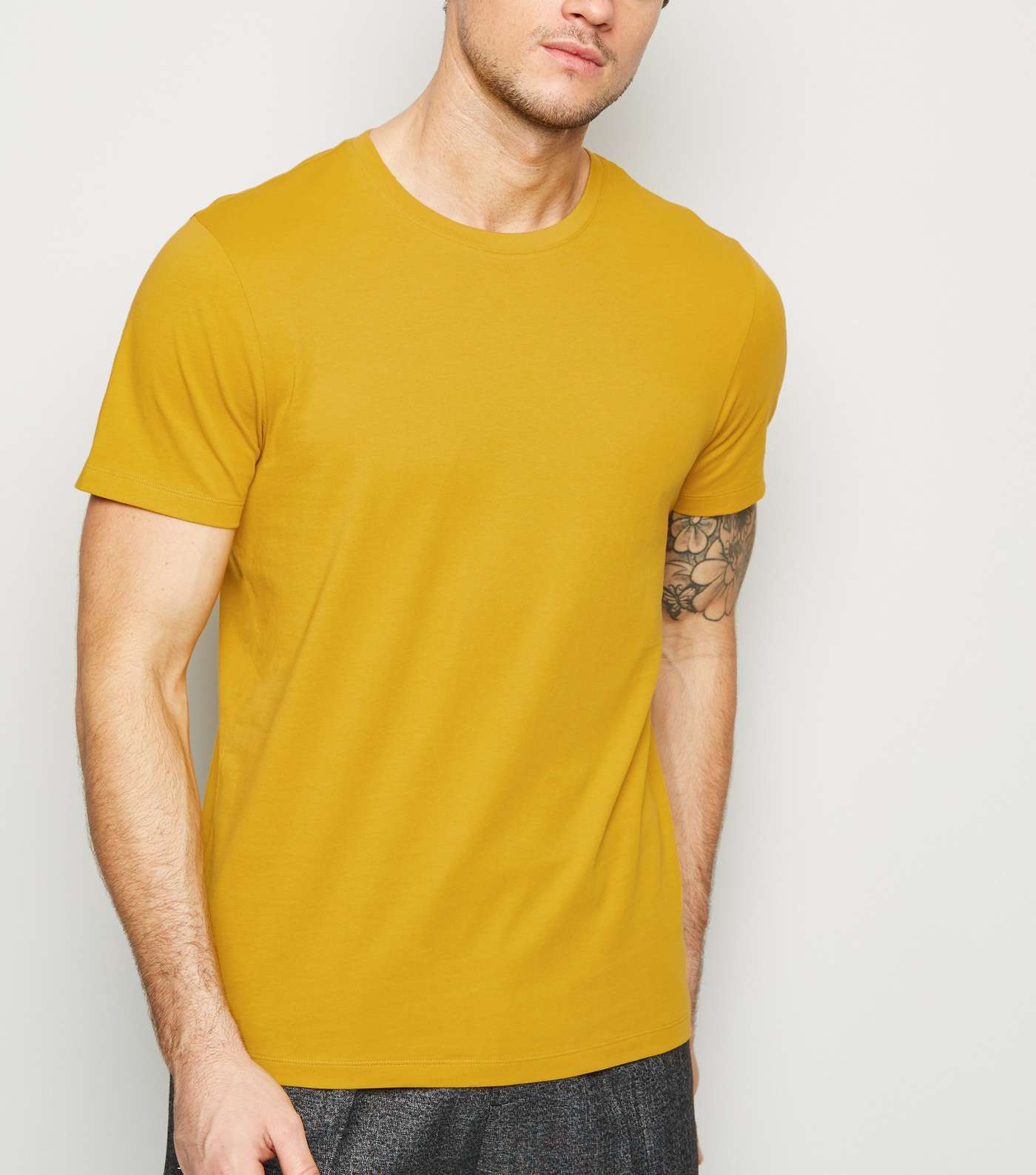 Mustard Crew Neck T-Shirt