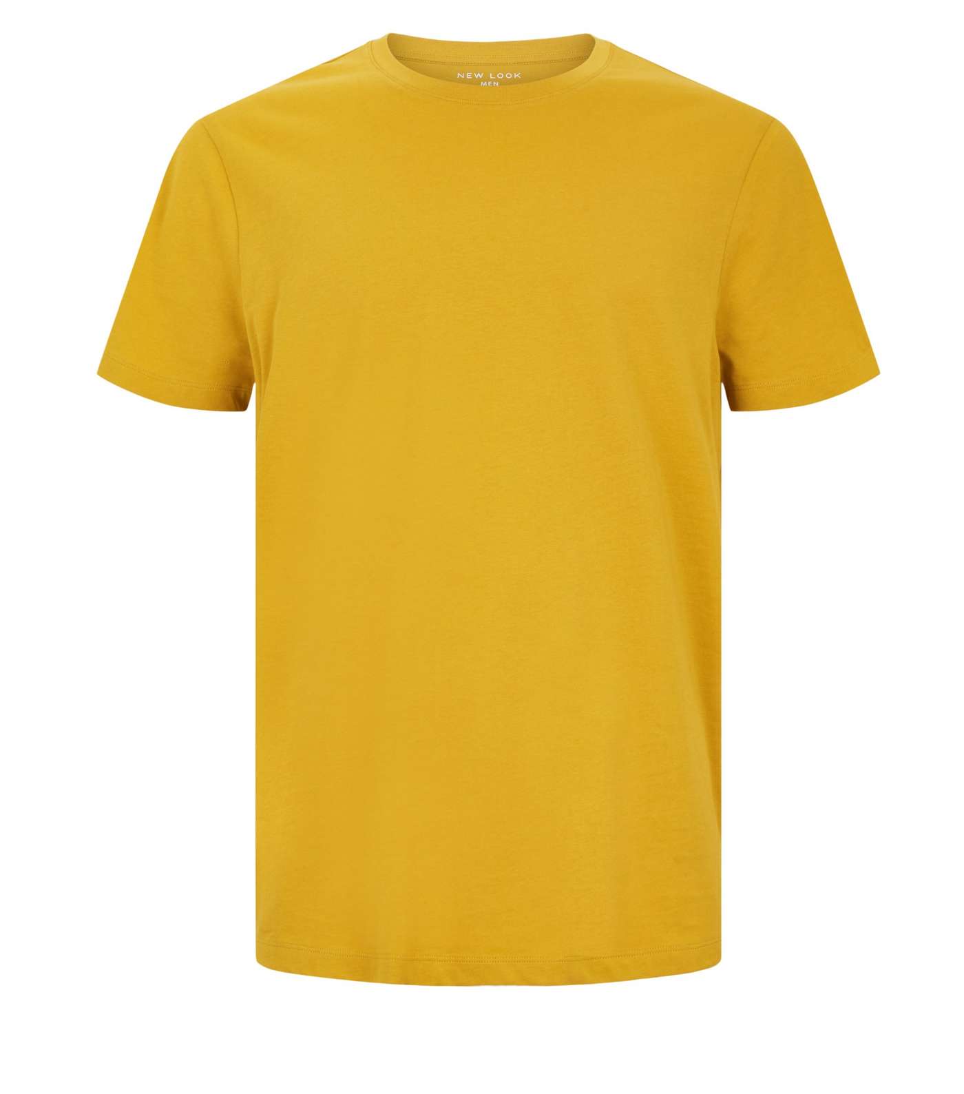 Mustard Crew Neck T-Shirt Image 4
