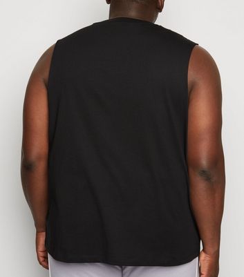 Image of Plus Size Black Tank Top New Look