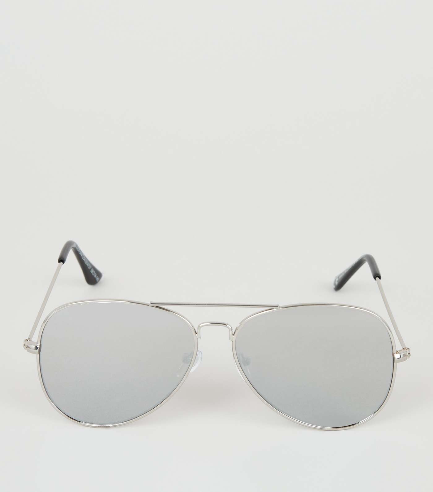Silver Thin Frame Sunglasses Image 3