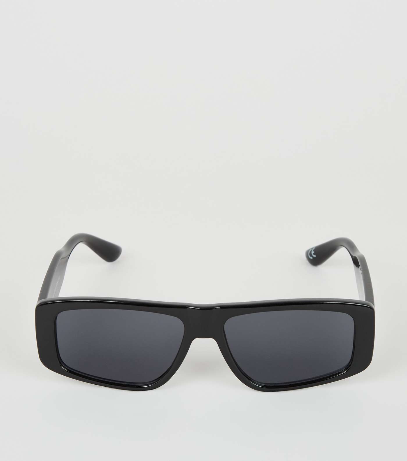 Black Straight Bow Frame Sunglasses Image 3
