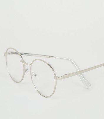 metallic round glasses