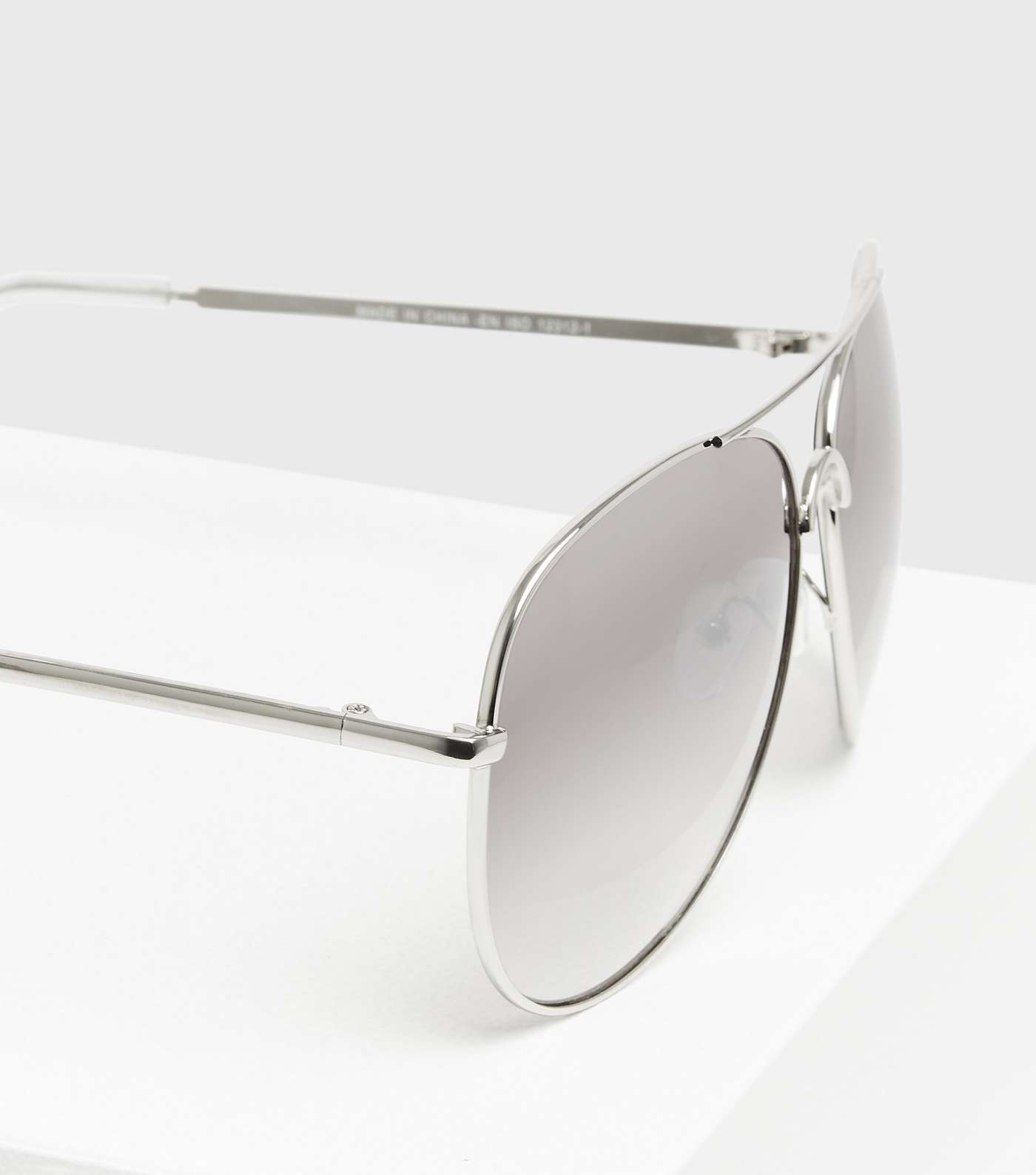 Silver Mirrored Pilot Sunglasses  Image 2