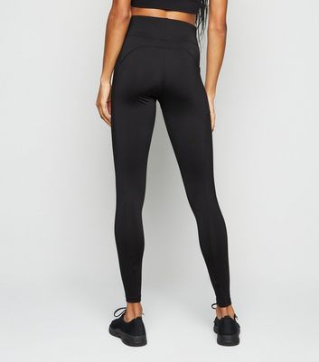 Black Phone Pocket Sports Leggings 