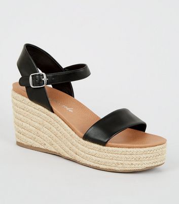 new look black espadrilles