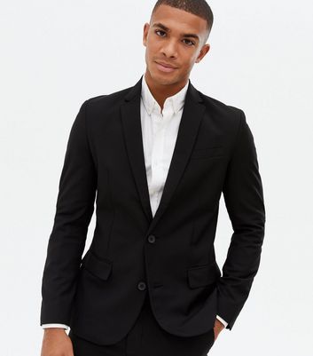 black casual suit jacket