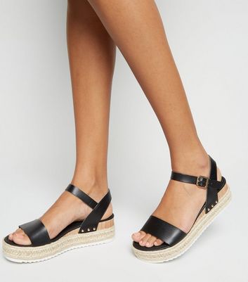 new look flatform espadrille sandals