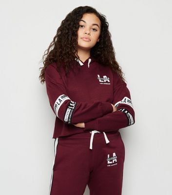 girls burgundy hoodie