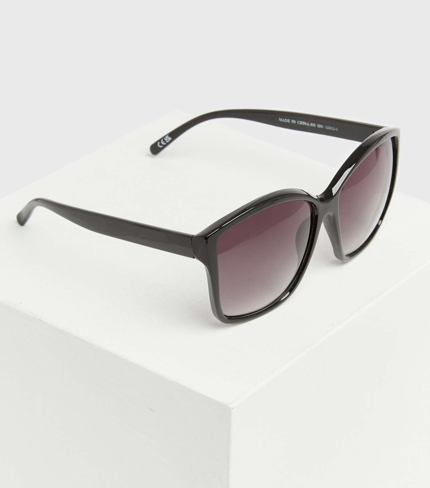 Black Large Rectangle Sunglasses