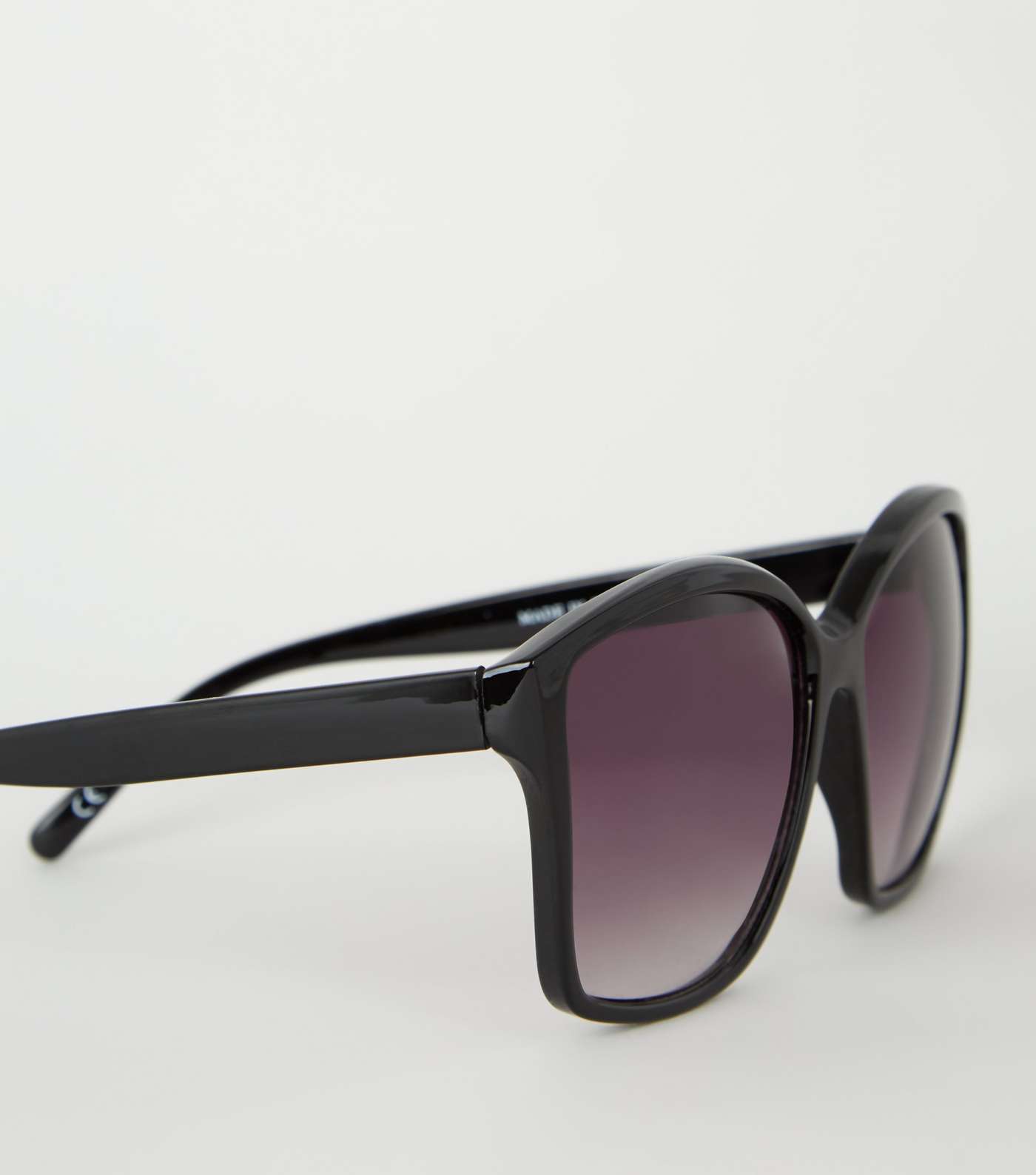 Black Large Rectangle Sunglasses Image 5