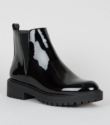 chelsea patent boots