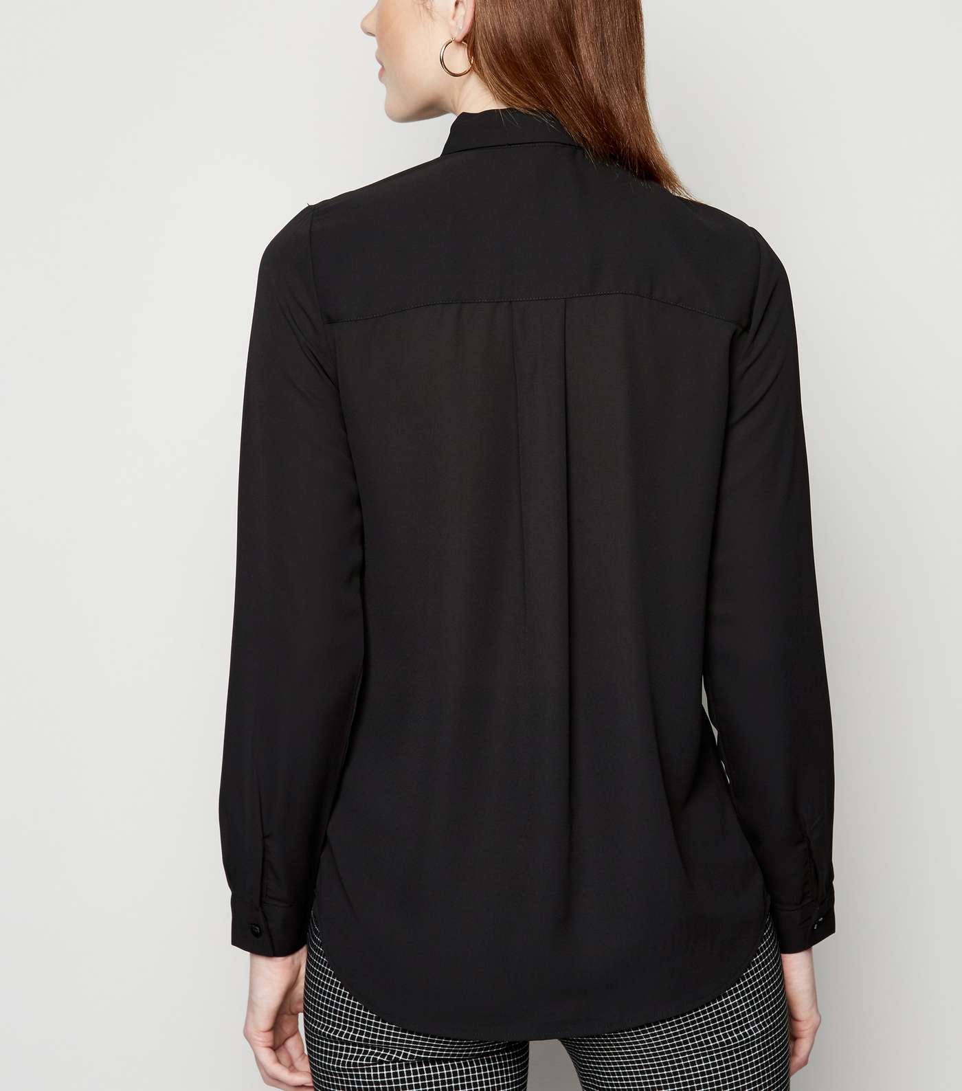 Tall Black Long Sleeve Shirt Image 3