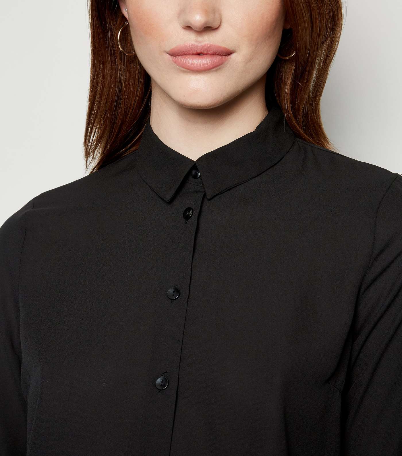 Tall Black Long Sleeve Shirt Image 5