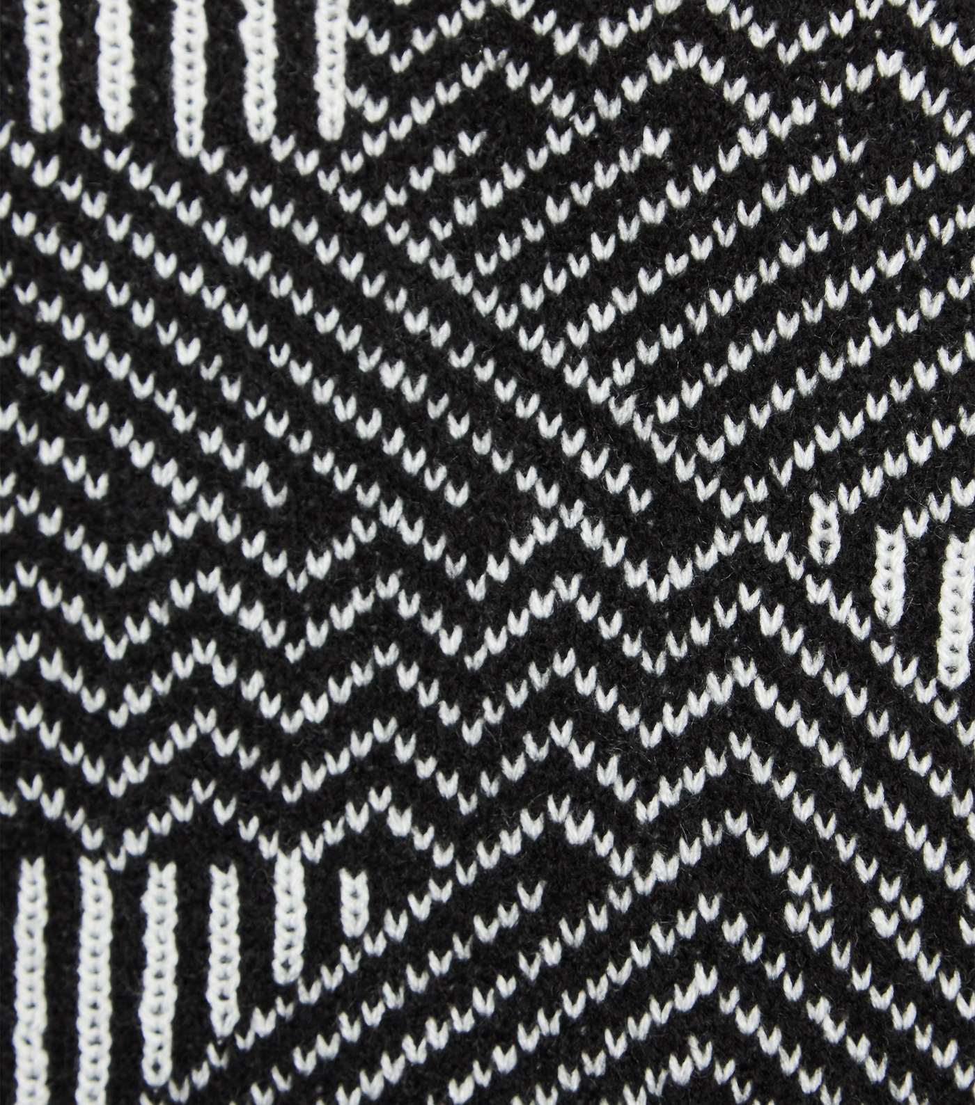 Black Abstract Stripe Crew Jumper Image 6