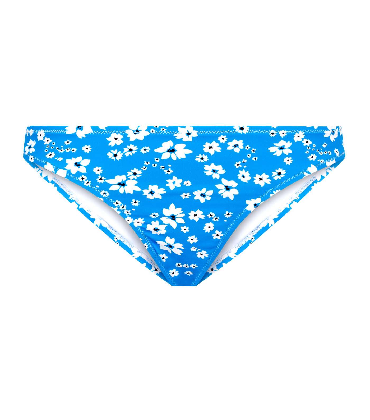 Blue Floral Hipster Bikini Bottoms Image 3