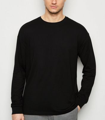 plain black long sleeve t shirt