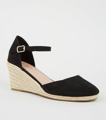 navy wedge shoes wide fit
