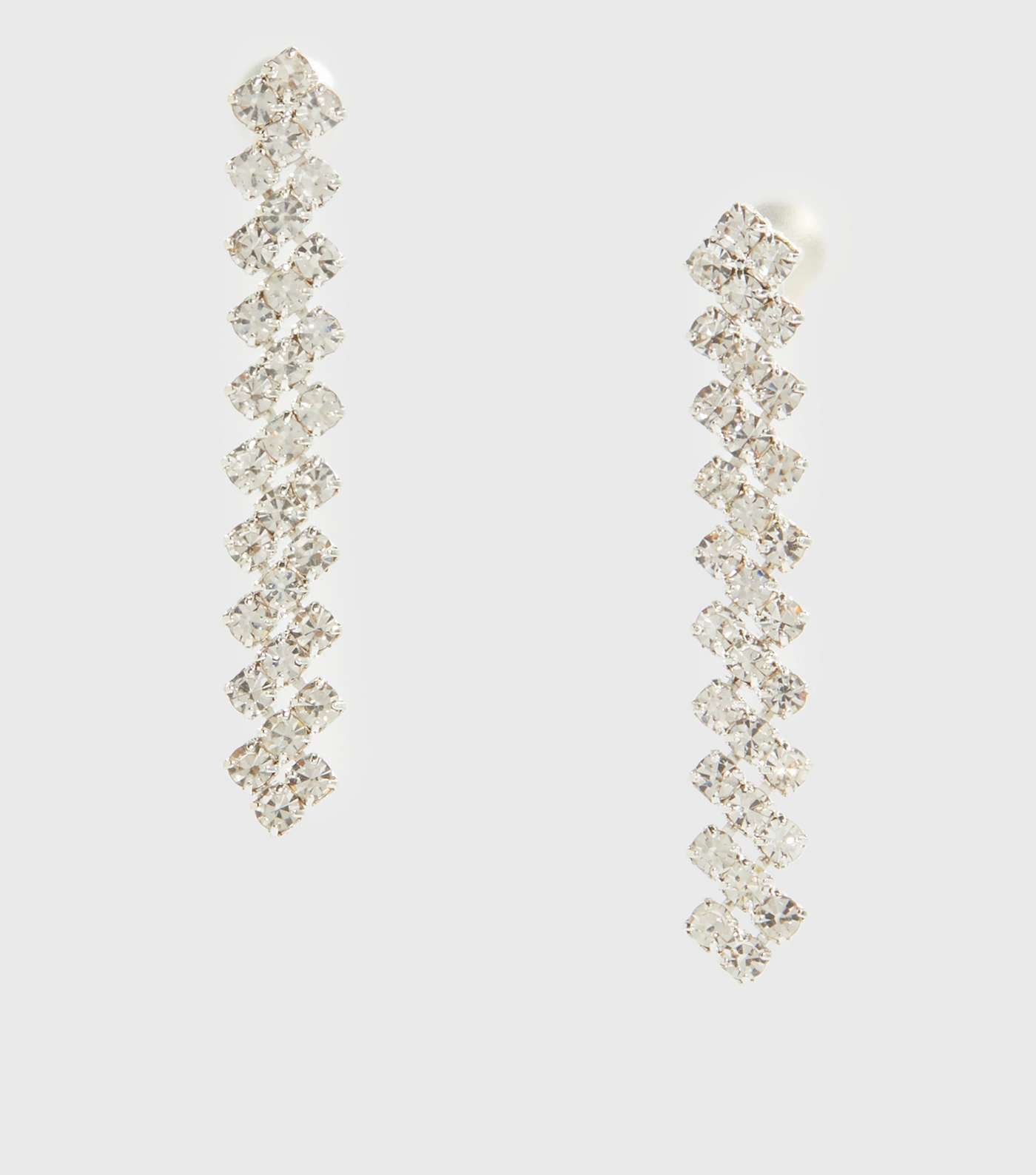 Silver Premium Tassel Drop Earrings Image 3