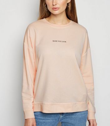 new look slogan sweatshirt