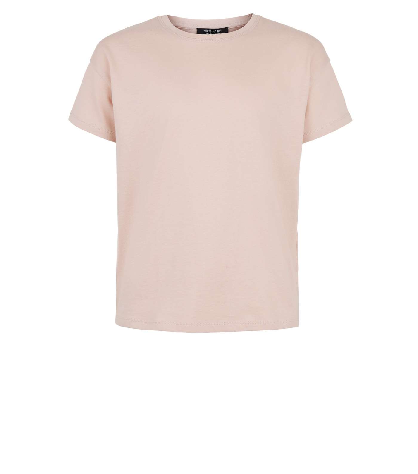 Girls Pale Pink Cotton T-Shirt Image 4