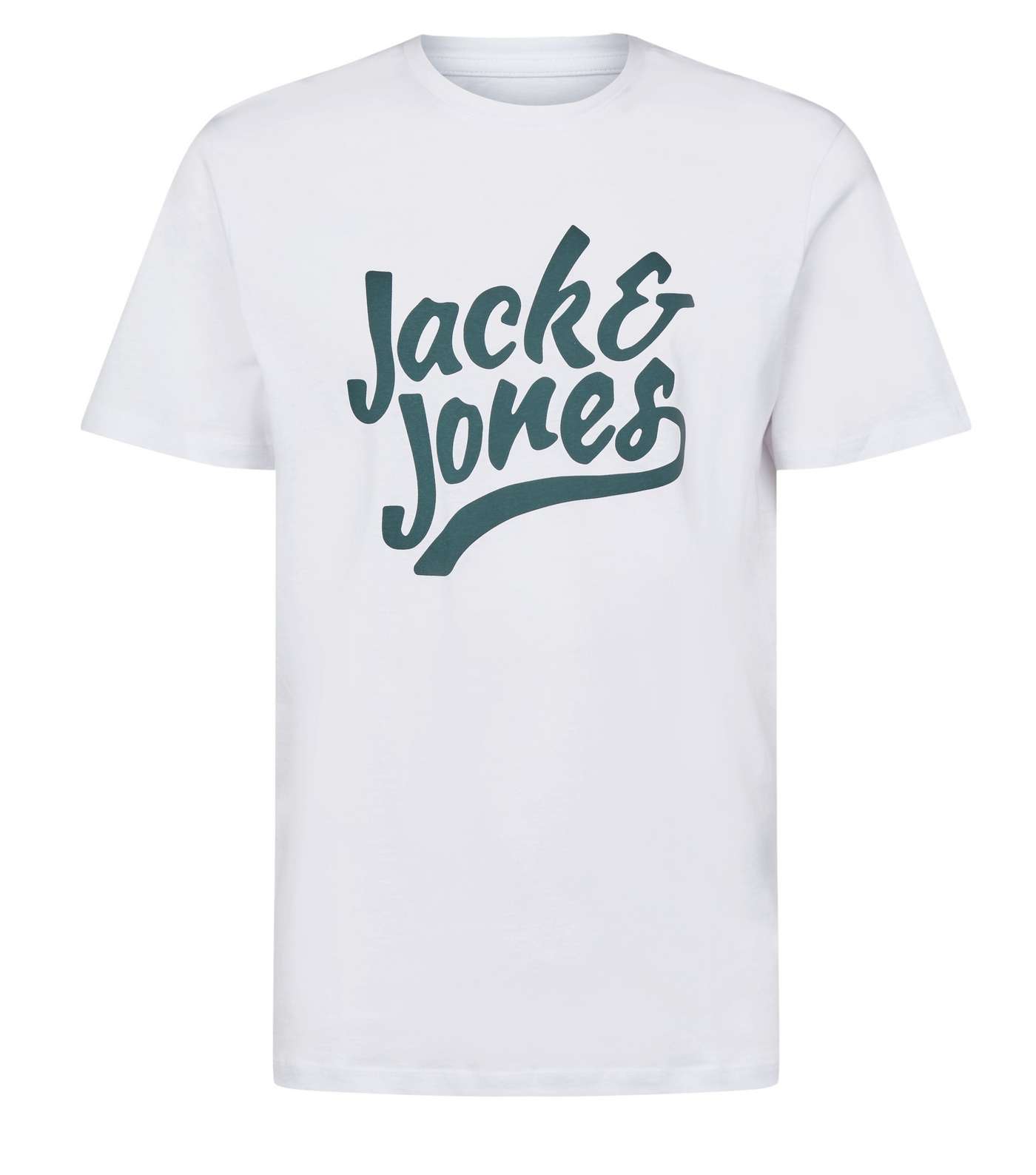 Jack & Jones White Crew Neck T-Shirt Image 4