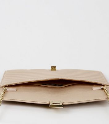Pale Pink Quilted Leather-Look Clutch Bag New Look Vegan shop for Pale Pink Quilted Leather-Look Clutch Bag New Look Vegan at Shopo