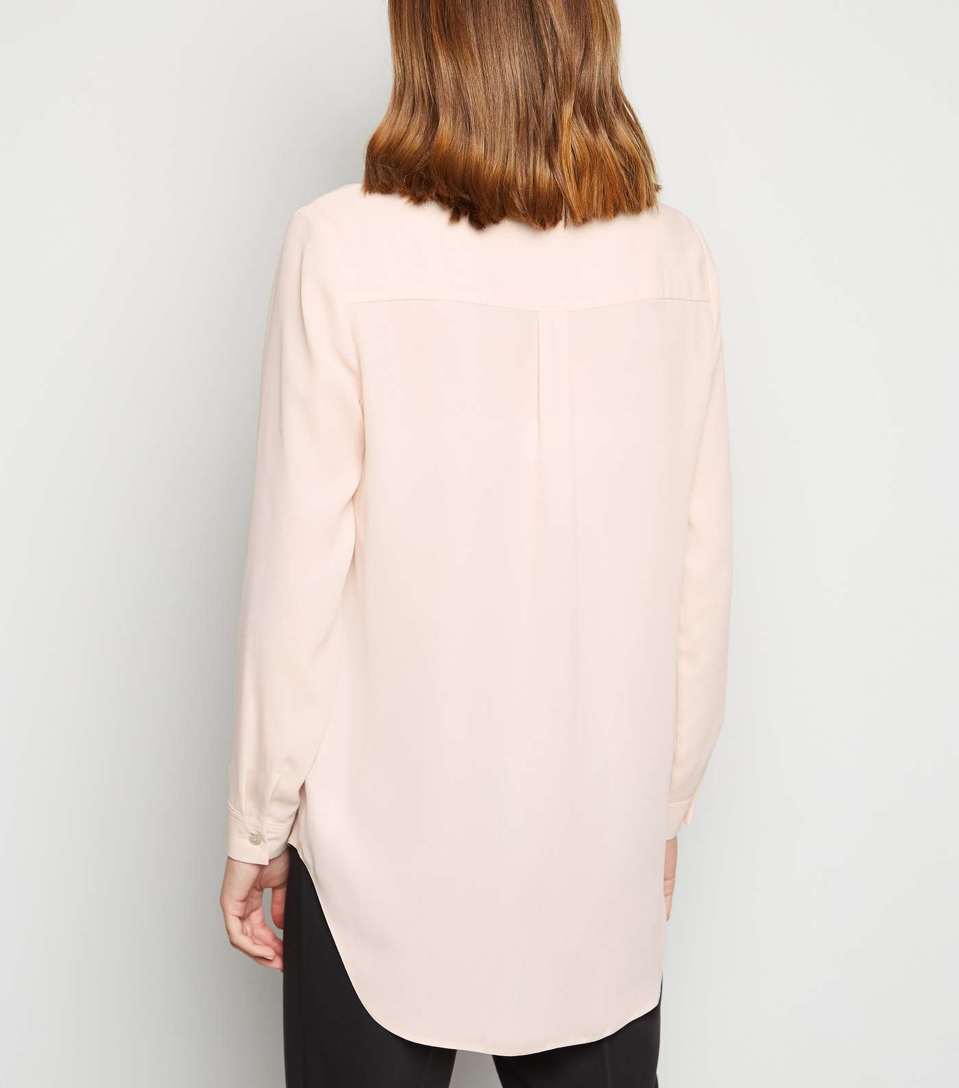 Pale Pink Utility Pocket Long Sleeve Shirt Image 3