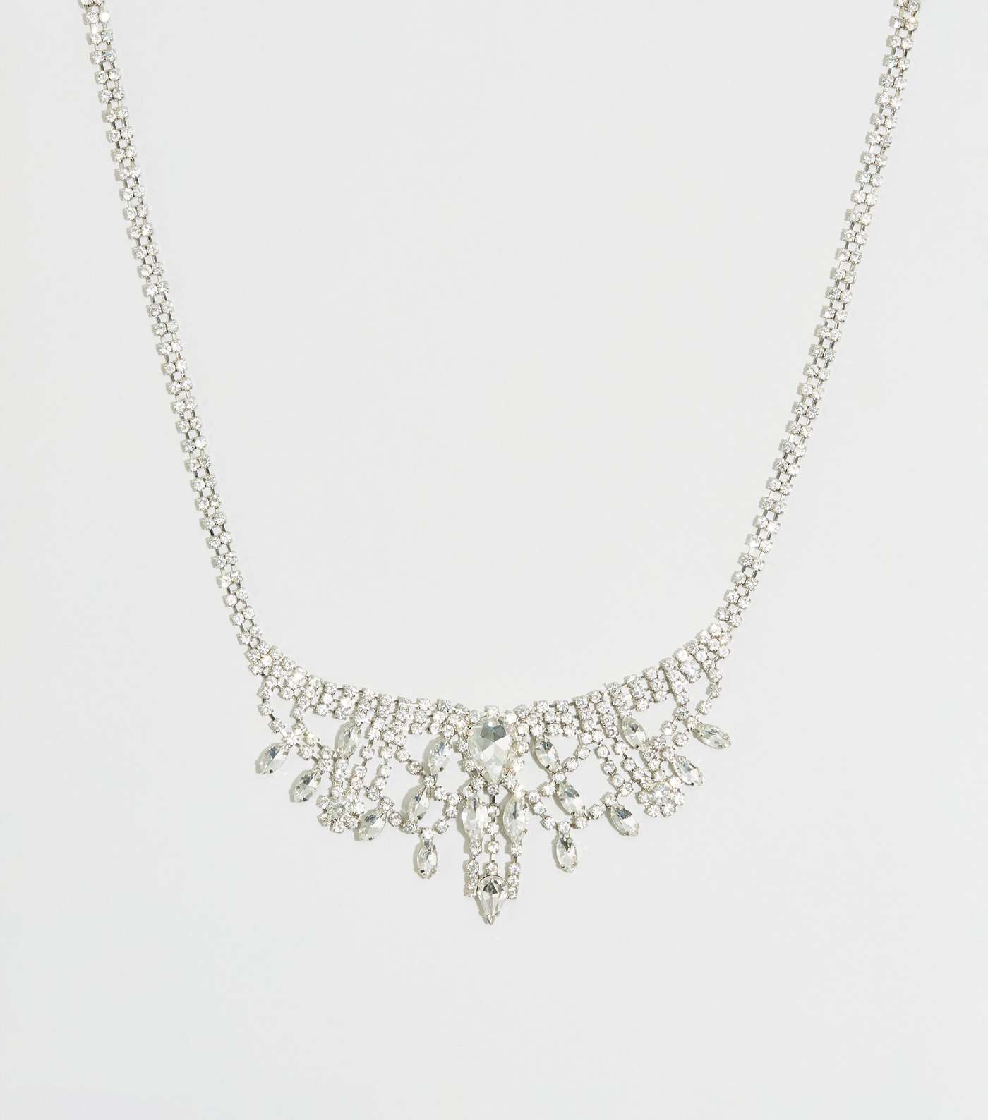 Silver Premium Gem Chain Necklace