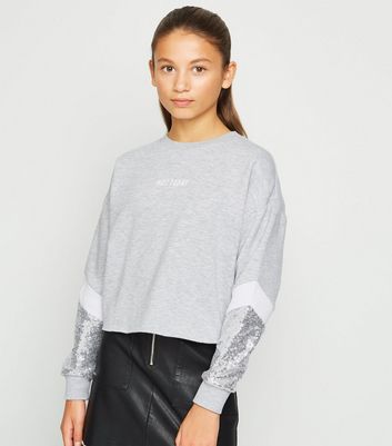 girls sequin sweatshirt