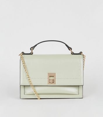 new look green handbag