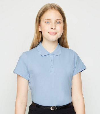 girls blue polo shirts