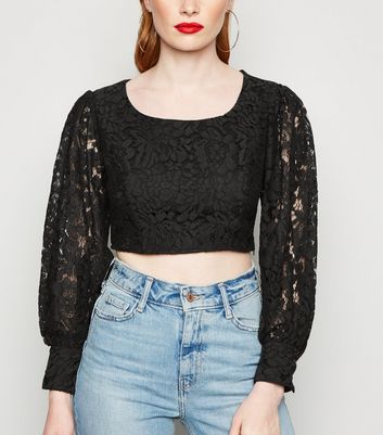 new look crochet top