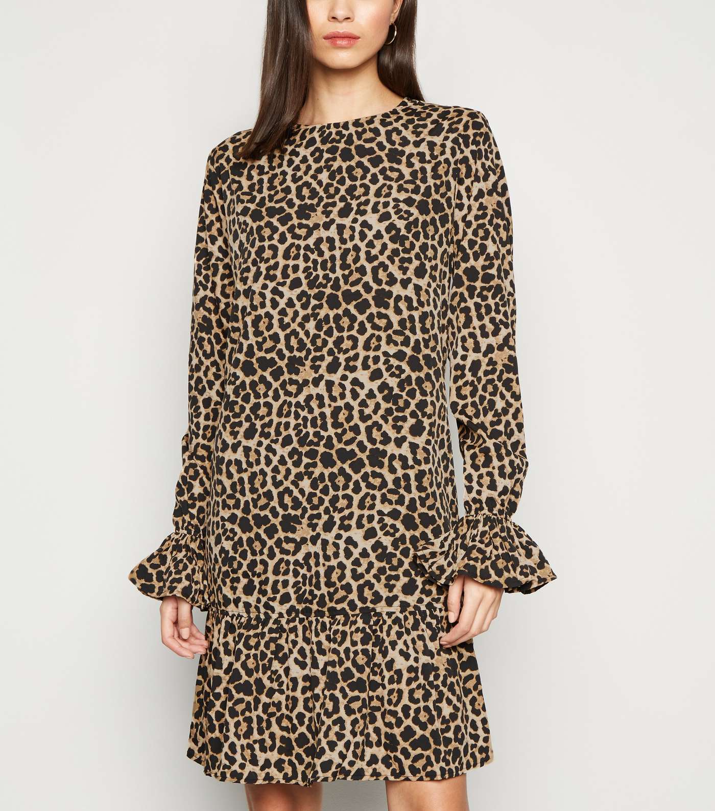 NA-KD Brown Leopard Print Mini Dress