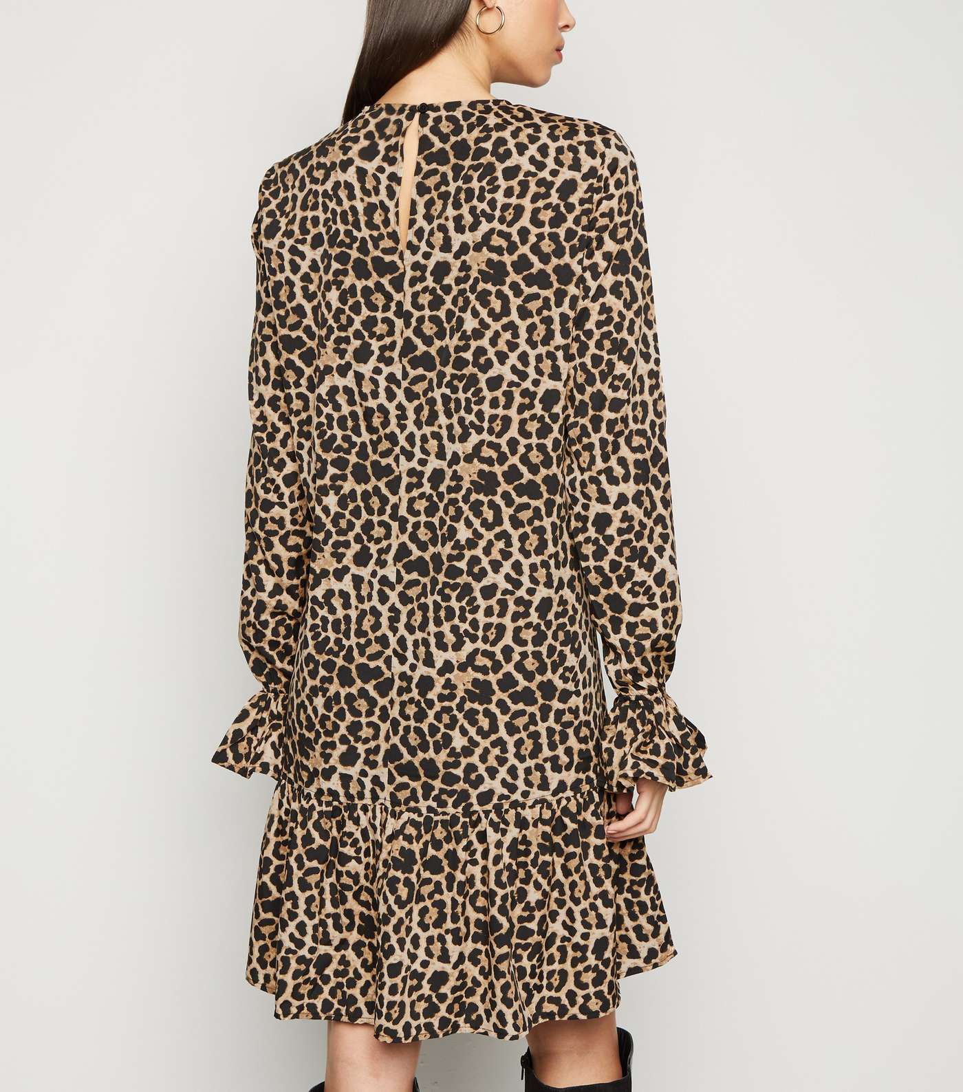 NA-KD Brown Leopard Print Mini Dress Image 3