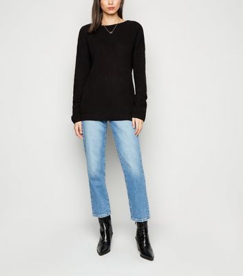 NA-KD Black V Back Jumper | New Look