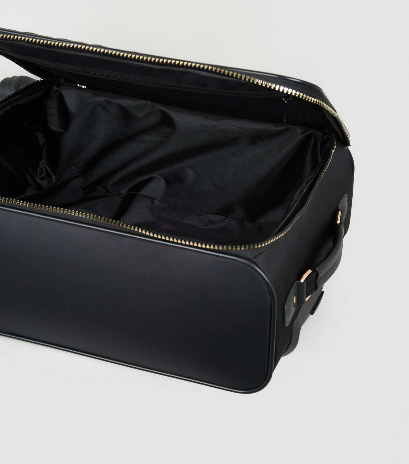 Black Quilted Cabin Suitcase Image 3