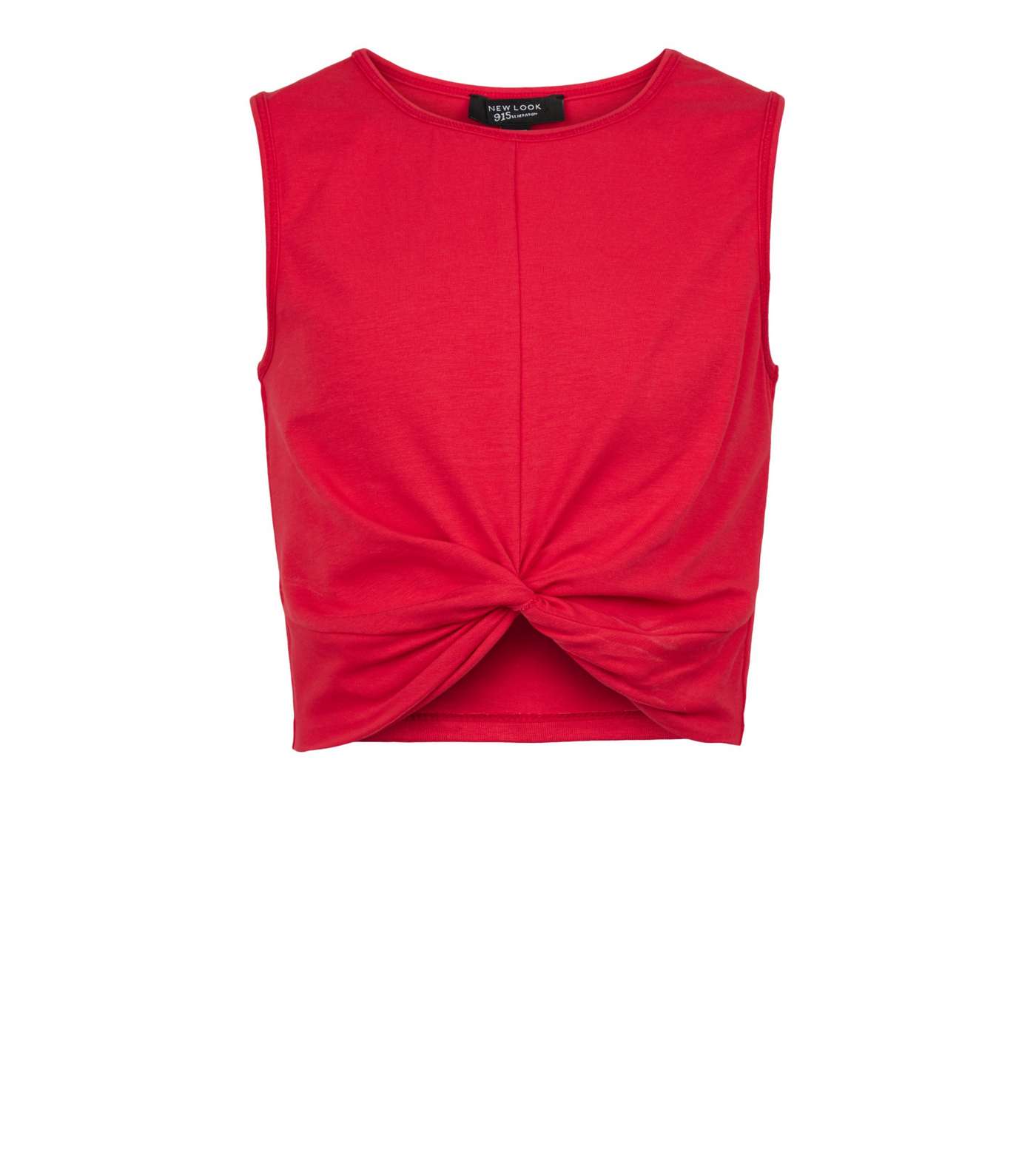 Girls Red Twist Front Vest Image 4