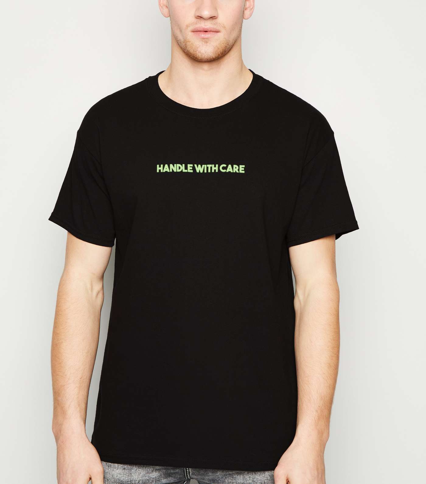 Black Handle With Care Neon T-Shirt