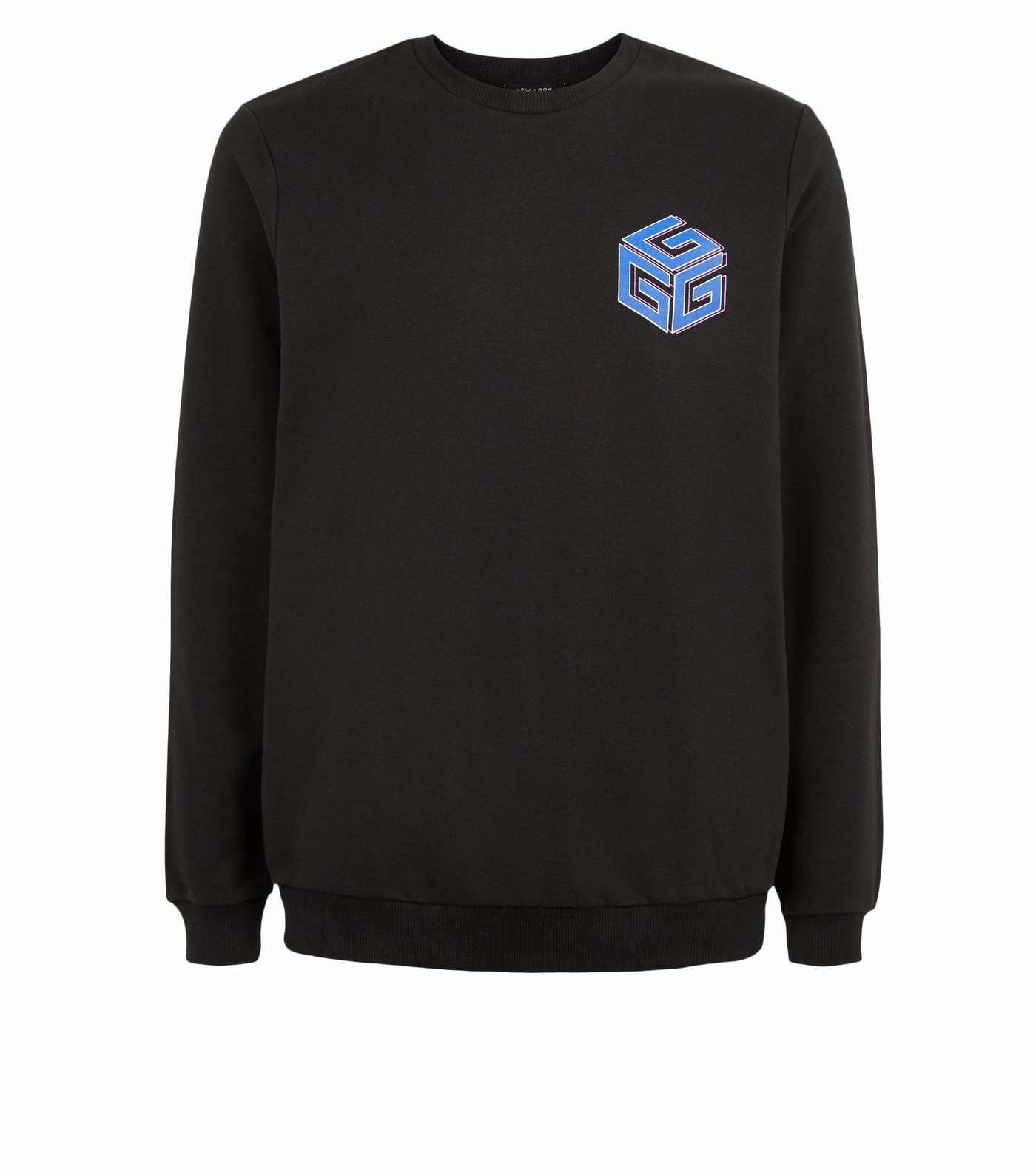 Black Cube Gravitate Slogan Sweatshirt Image 4