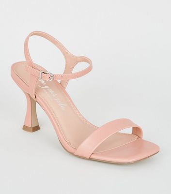 pink leather heels