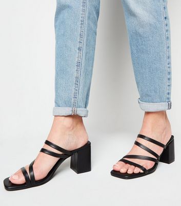 new look heeled mules