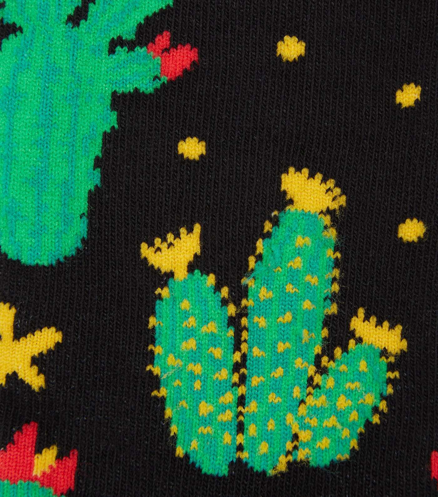 Black Cactus Socks Image 3