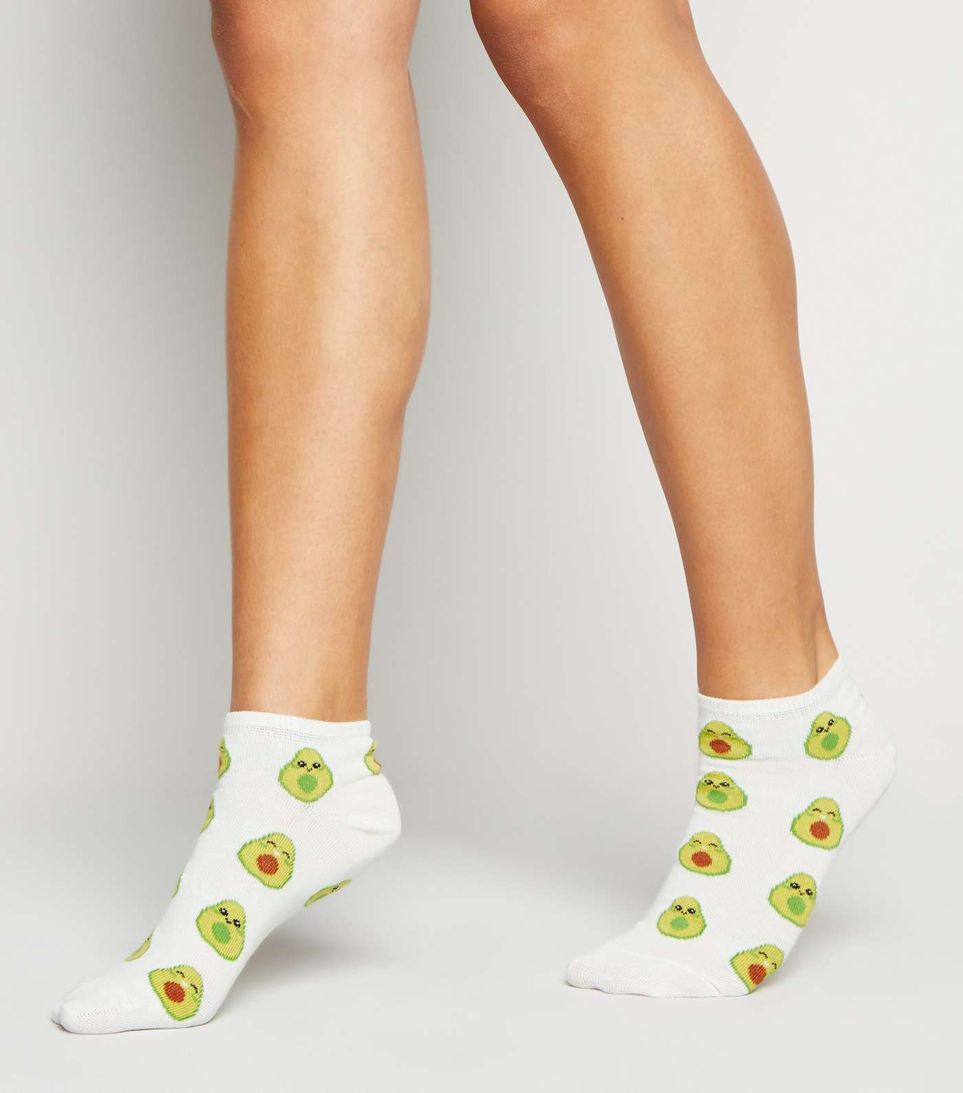 Cream Avocado Trainer Socks Image 2