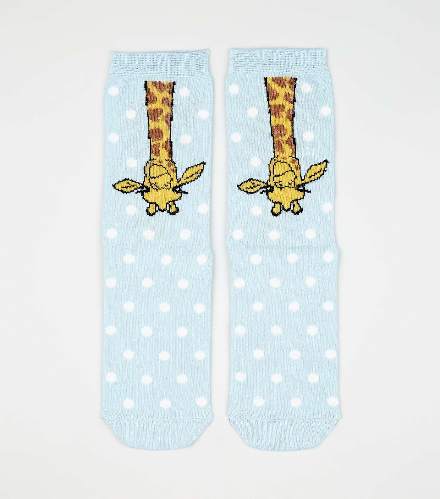 Blue Spot Giraffe Socks